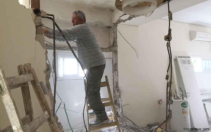 הדירה במהלך השיפוצים הדירה במהלך השיפוצים