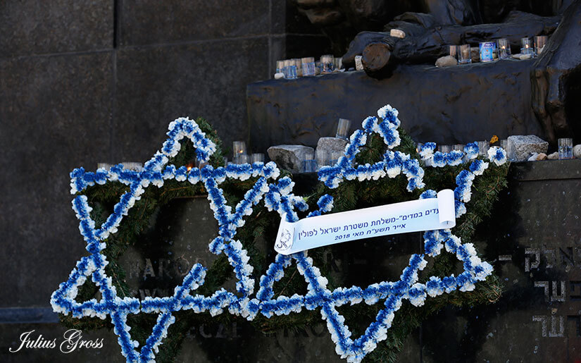 כוחות הביטחון במדים פוקדים את אתרי ההנצחה בפולין